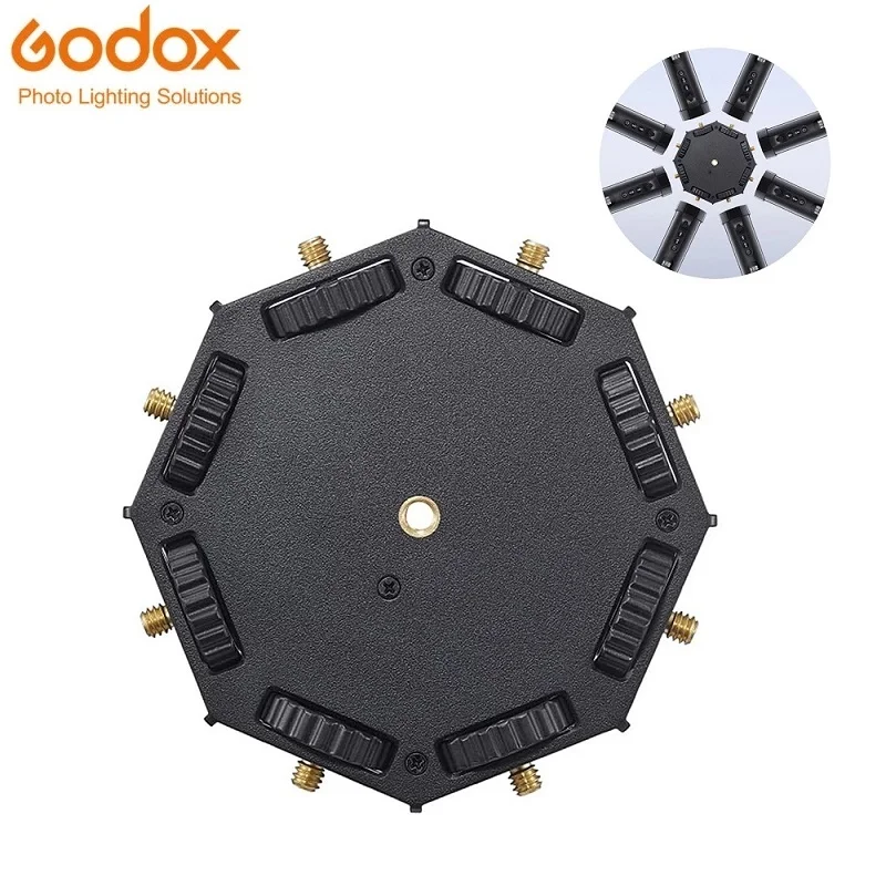 Godox TL-M8 8-Light Coupler Connector 1/4 Inch Screw Connection Easy Installation for Godox TL30 RGB Tube Lights