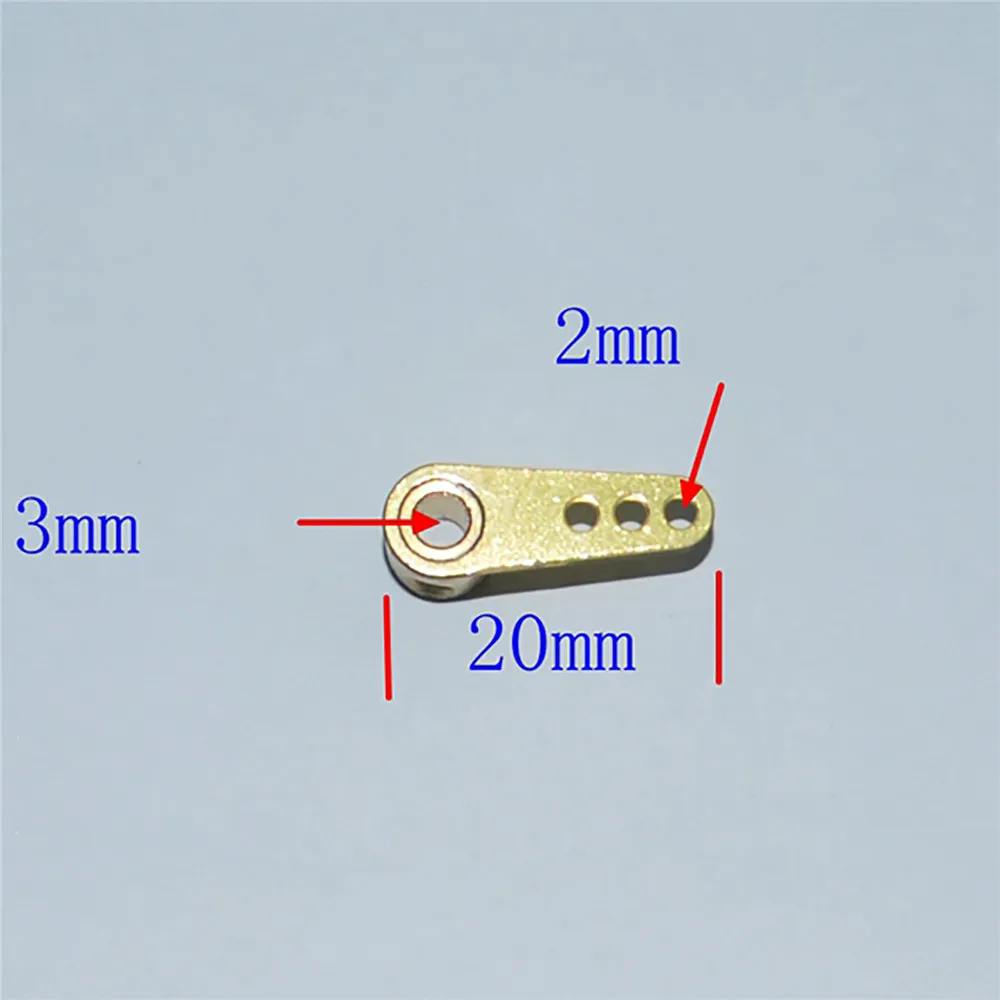 1PCS Aperture 3MM Rudder Rocker Arm for Simulation RC Ship Boat Model Metal Steering Rocker Arm Upgrade Kit