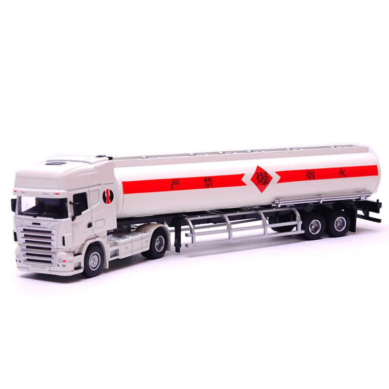 High quality 1:50 extended tanker alloy model,simulated die-casting slide car toy,boy puzzle truck gift,free shipping