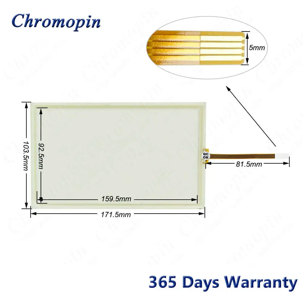 6AV2123-2GB03-0AX0 KTP700 Basic Touch Panel Screen Digitizer for 6AV2 123-2GB03-0AX0 KTP700 Basic with Membrane Keypad