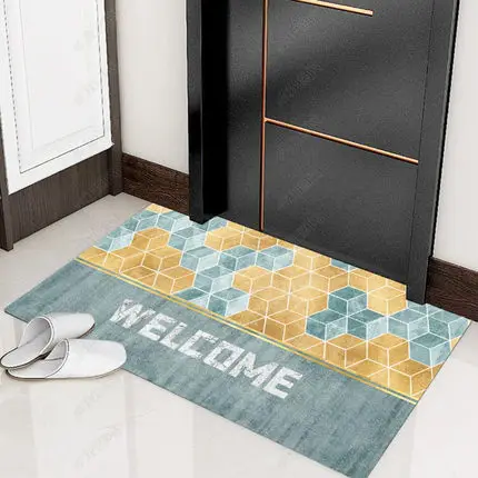 Can Be Tailored And Customized Doormat Entrance Door Morden Washable Toilet Mats Anti-slip Carpet for Kitchen Floor Home Decor