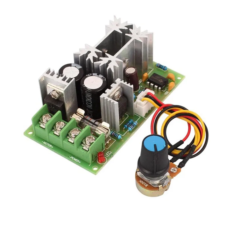 

PWM DC Motor Speed Controller Switch 20A Current Voltage Regulator 10-60V PWM High Power Drive Module 12V 24V 36V 48V 60V