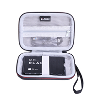 LTGEM Waterproof EVA Hard Case for External Hard Drive Portable Carrying Case