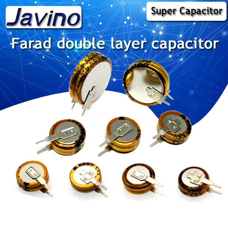 2PCS Large capacity super capacitor Faraday capacitor 5.5V 0.1/0.47/1.5/1.0/4.0/5.0/f V-type double layer capacitor DIY Kit