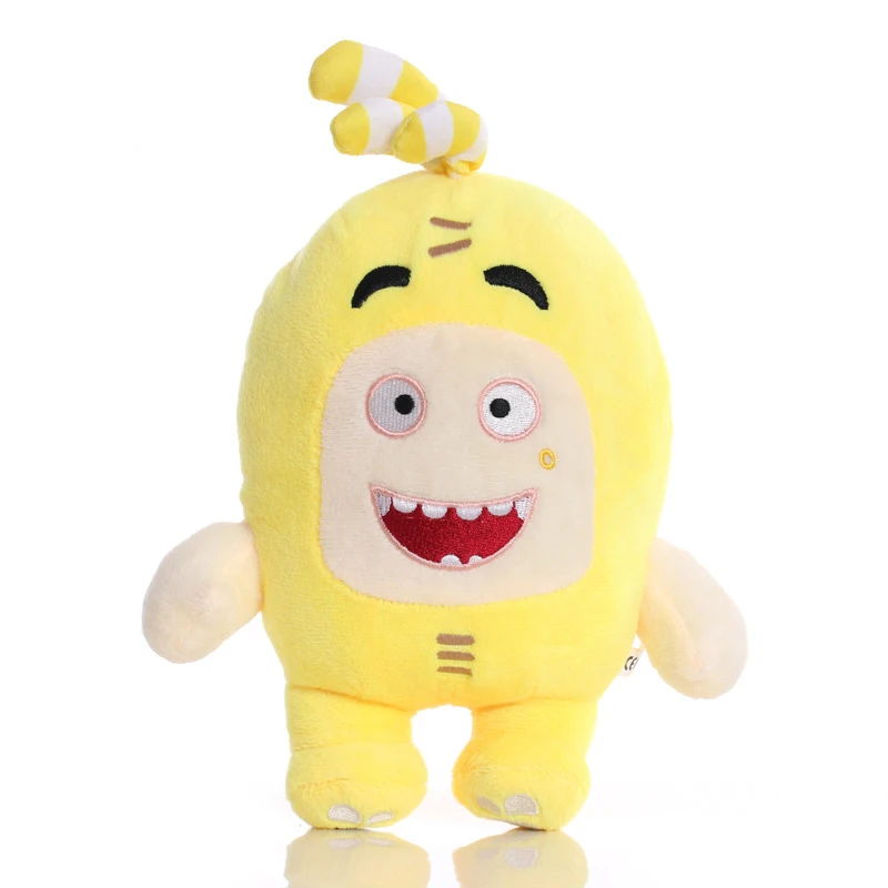 18cm/22cm Oddbods Plush Toy Fuse Pogo Bubbles Slick Zeke Jeff Plushies Stuffed Doll Cartoon Figure Gift for Kids Fans Birthday