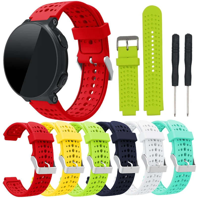 Fashion Silicone Wrist Band For Garmin Forerunner 220 230 235 620 630 Smart Watch Strap Watchband For Forerunner Fitness Tracker