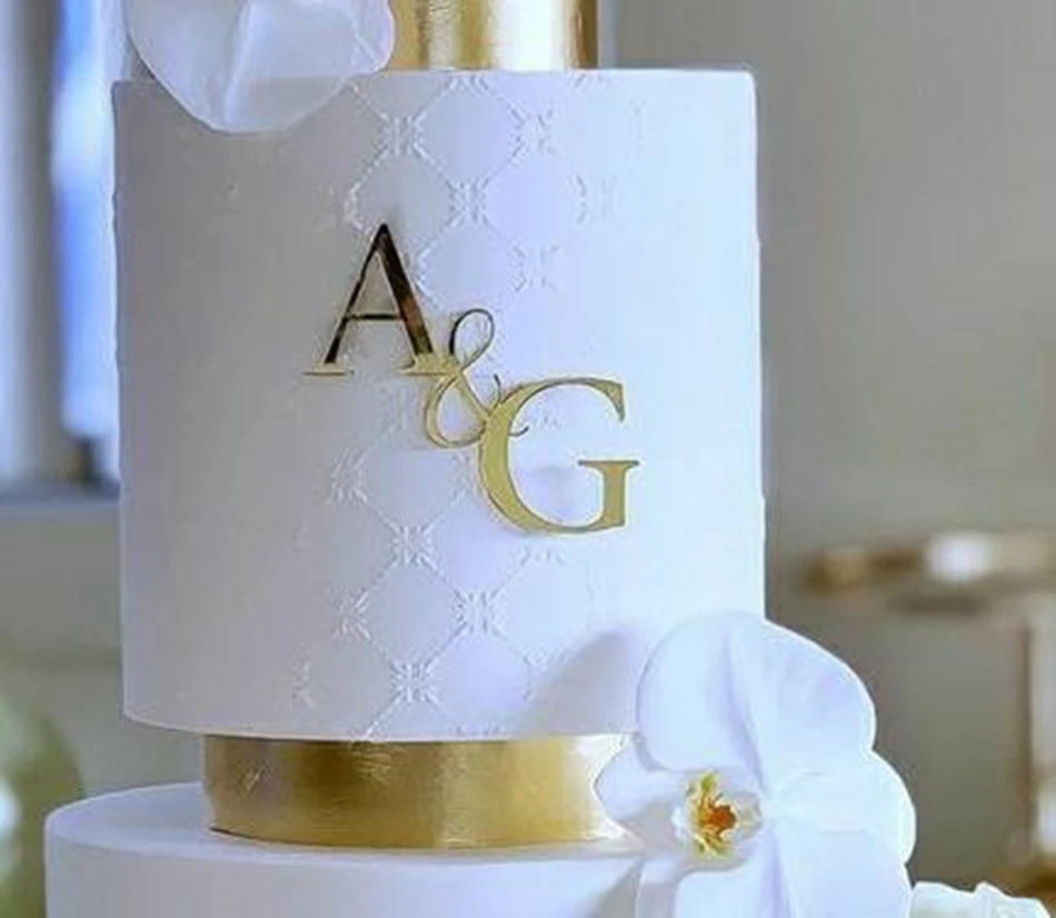 Personalized Initials Wedding Cake Topper,Custom wedding anniversary cake decoration,Wedding Cake Topper,Wedding name card