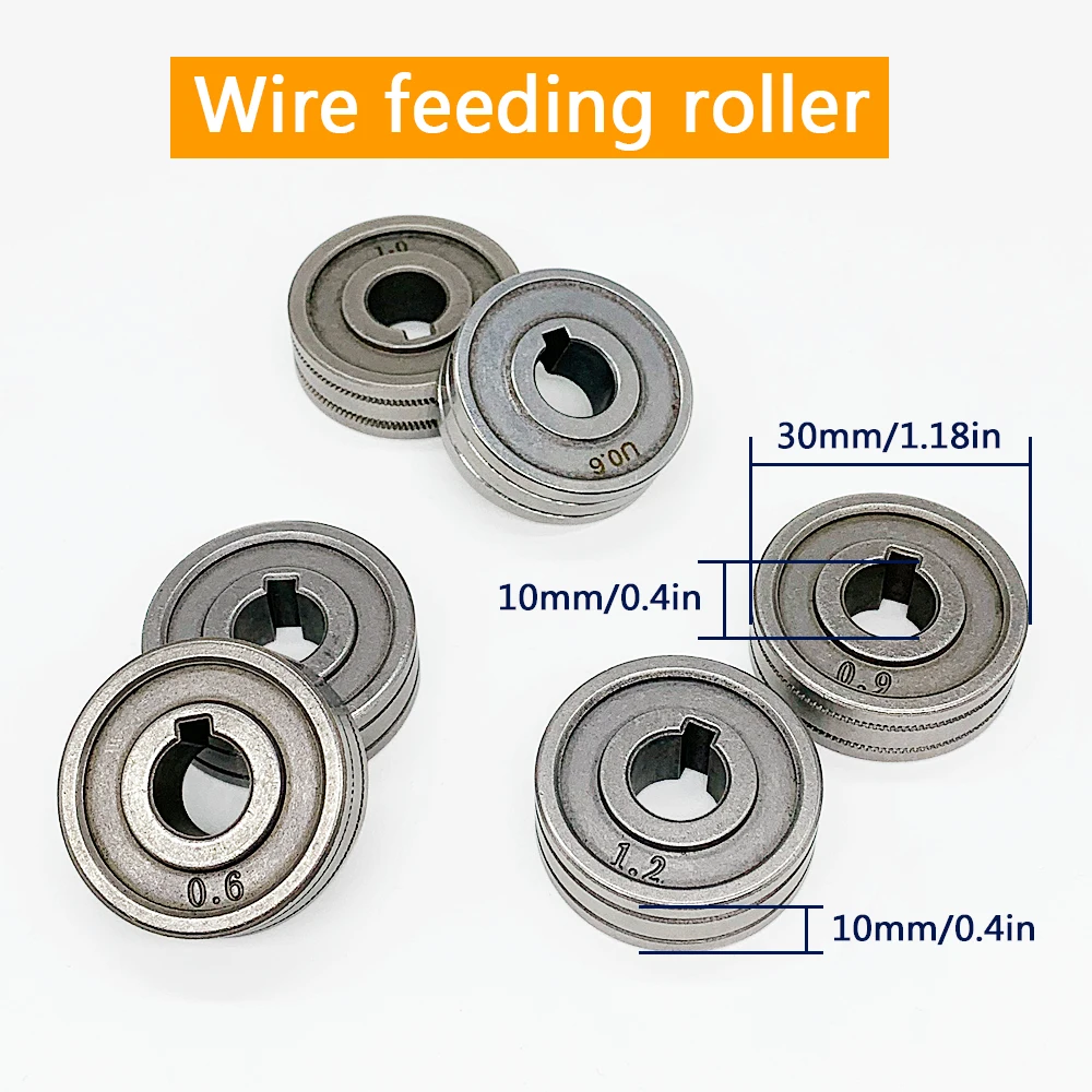 MIG/MAG Welding wire feeding roller 5KG 0.8mm 0.9m 1.0mm 1.2mm 1.4mm Double Size 30x10x10mm LRS-775S SSJ-29 Wire Feeding Machine