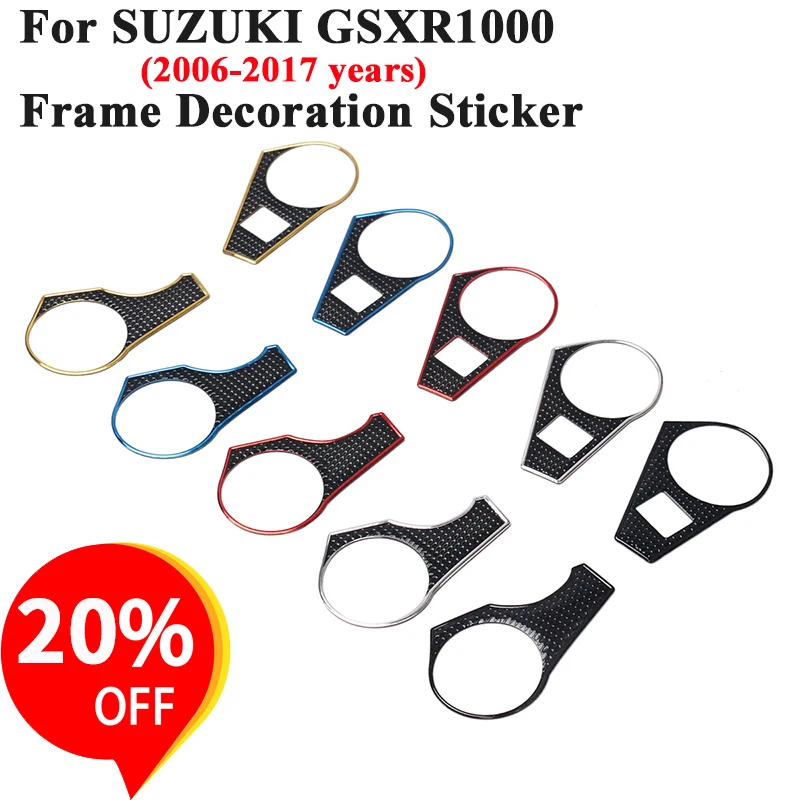 For SUZUKI GSXR1000 GSX R1000 2006 - 2017 Motorcycle Decal Sticker Pad Triple Tree Top Clamp Upper Front End Waterproof