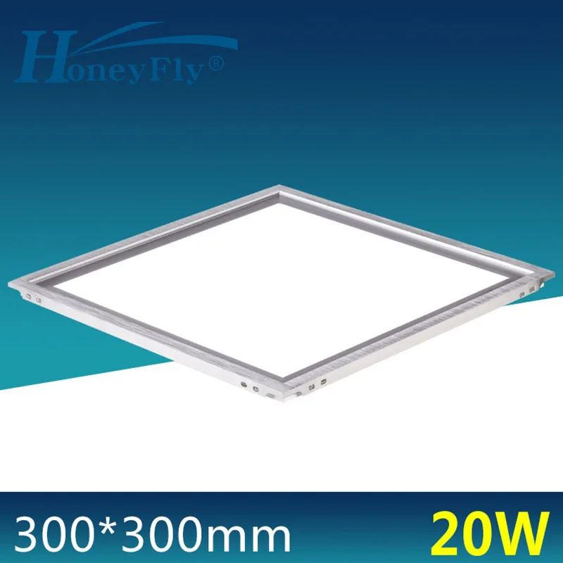 HoneyFly LED Panel Ceiling Light 300X300mm 20W 220V Super Slim 6000K LED Grid Light Kitchen Toilet Home LED Panel Lamp