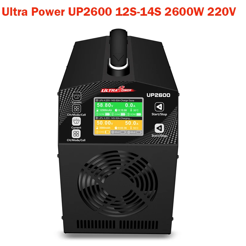 Ultra Power UP2600 AC 220V 2600W 12S-14S 12-14S LiPo/LiHV Battery UAV Drone Charger