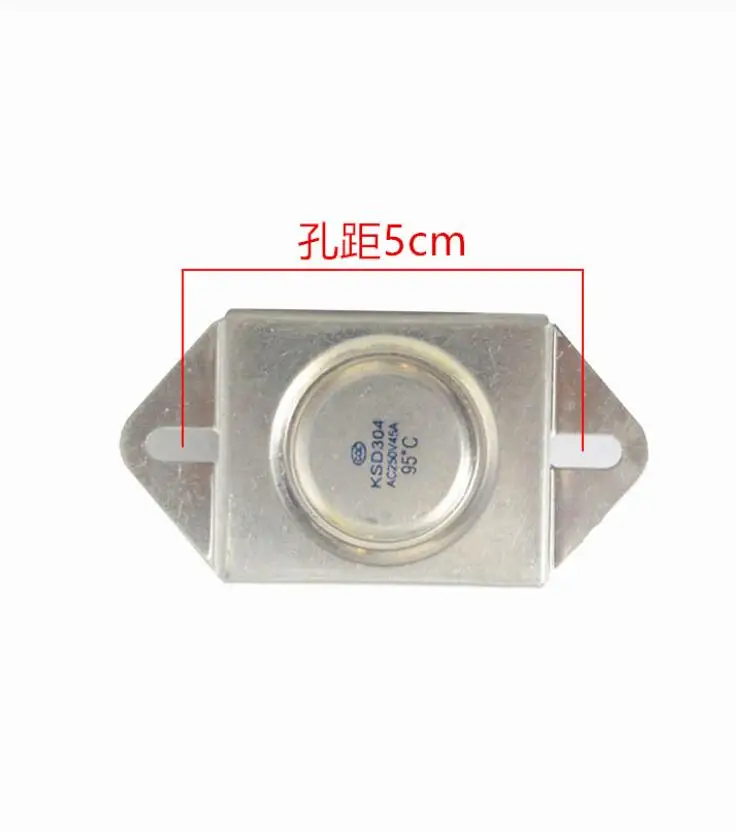 Square Temperature Control Switch Electric Water Heater Parts KSD304 95℃ thermostat 250V/45A