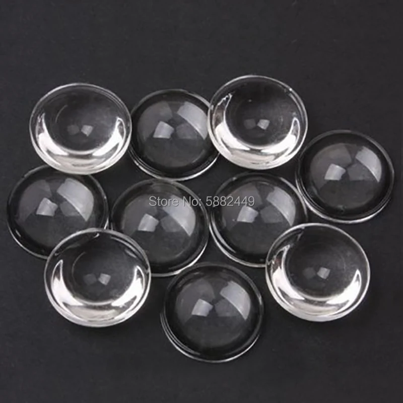 20 sztuk/partia dioda LED dużej mocy 16mm 18mm 19.5mm 23mm wypukła soczewka optyczna akrylowa soczewka LED PMMA