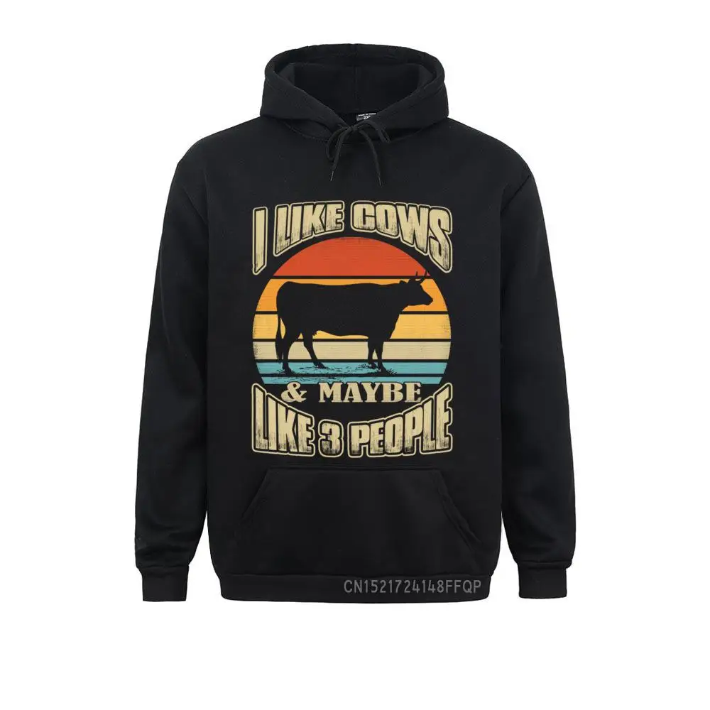 I Like Cows And Maybe Like 3 People Cow Farm Farmer Gifts Hoodie Unique Winter/Fall Mens Hoodies Family Newest Sweatshirts