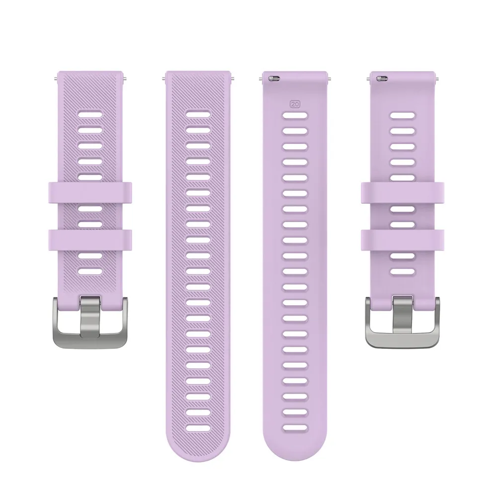 BEHUA 20mm Offizielles Armband für Garmin Forerunner 55 158 245 245M 645 Music, Schnellverschluss-Silikonband Correa – Detail 9
