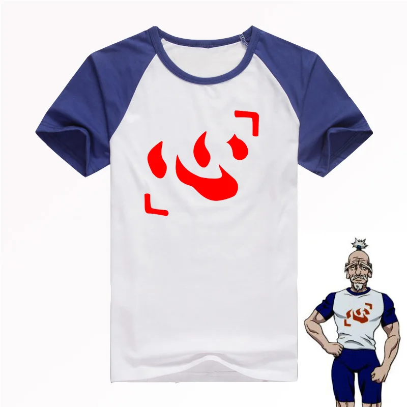 T-shirt de manga curta caçador x caçador, aizakku, netero, 12