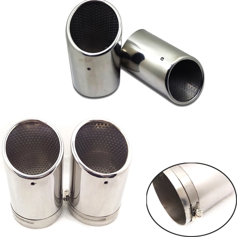 

For Audi Q7 2006-2013 Car Exhaust Tailpipe Nozzle Muffler Tube for Pipe Stainless Steel Covers Decoration Accessories