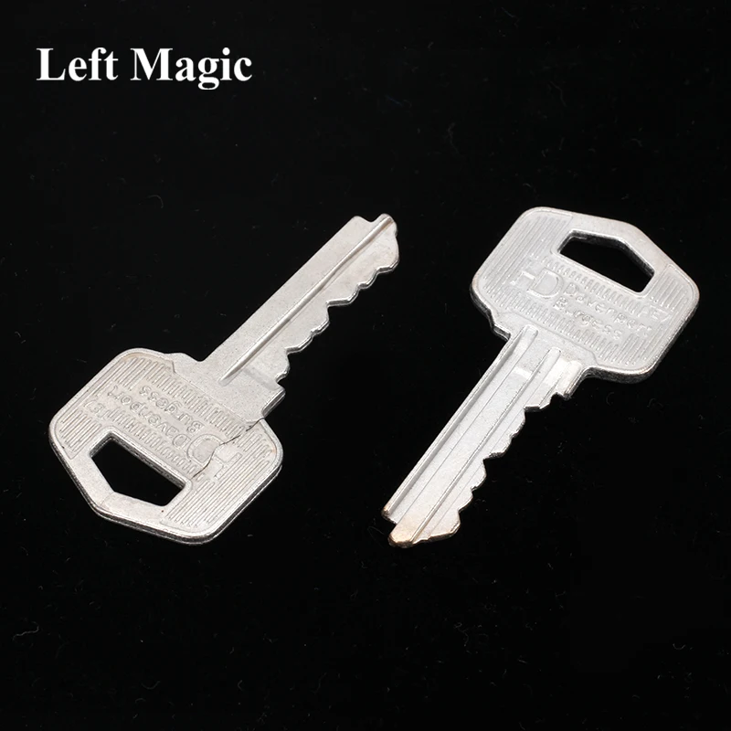 The Key (Gimmicks and Online Instructions) - Silver Magic Tricks Magician Close Up Props Amazing Key Linking Magic