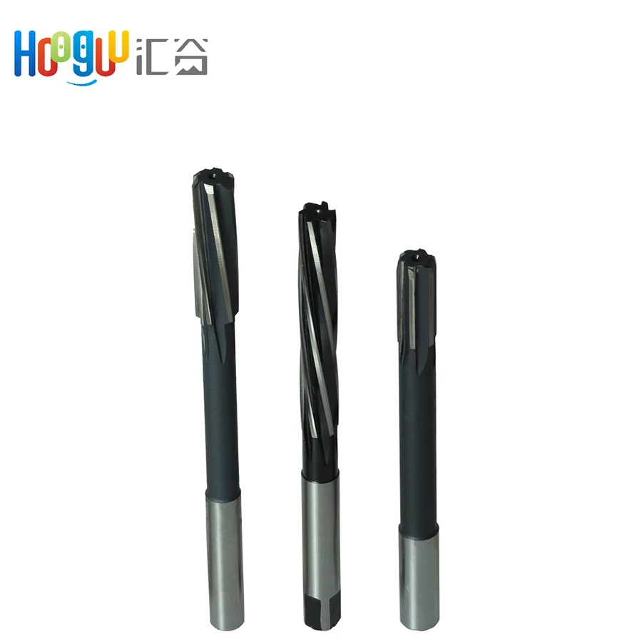 High Precision HSS E H7 Straight Shank Machine Reamer Finish Ground Carbide Chamber Reamer