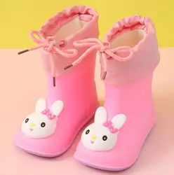 Stivali da pioggia per bambini Scarpe da acqua per bambini in cartone animato per bambini Scarpe da acqua calde antiscivolo impermeabili per bambini Stivali di gomma