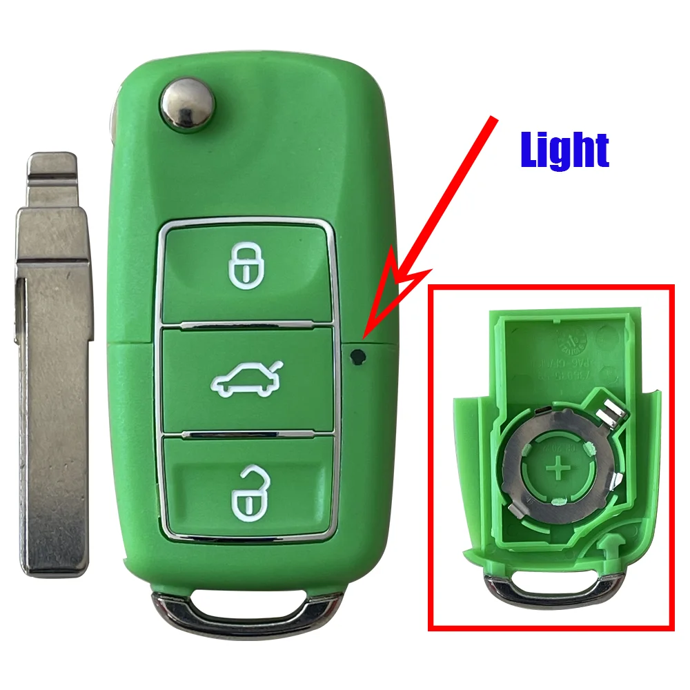 Folding Car Remote Flip Key Shell Case Fob For VW polo passat b5 Tiguan Golf VOLKSWAGEN Seat Skoda