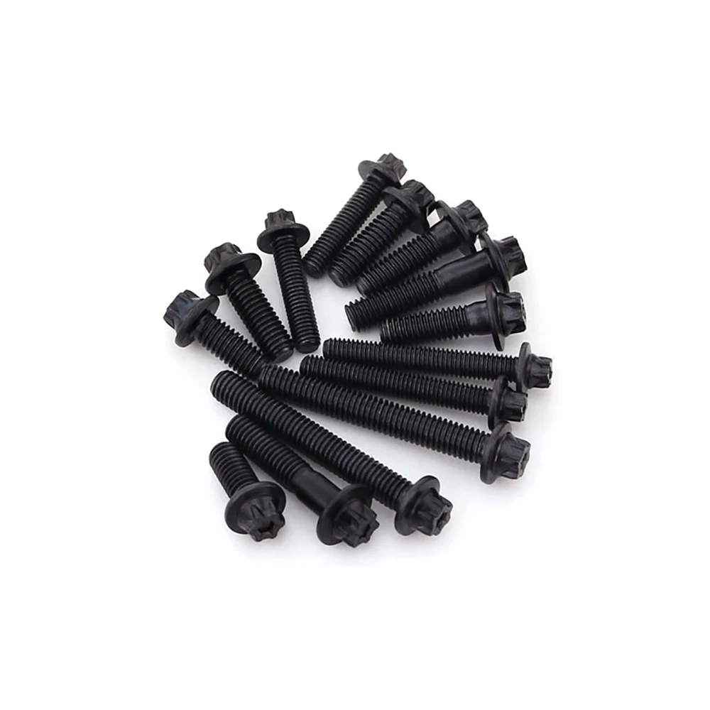 Yiqianyuan M5 M6 Grade 12.9 Alloy Steel Hexalobular Head Bolts with Large Flange Fully Threaded and Partially Threaded DIN34801