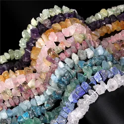 Wholesale Raw Gems 10-13mm Nugget Lapis Lazuli  Aquamarine Prehnite Tourmaline Fluorit Citrines Beads For Jewelry Making Diy