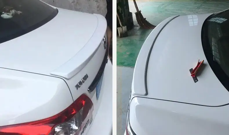 High Quality ABS Car Rear Wing Trunk Lip Spoilers For Toyota Corolla  Auto Accessories 2006-2013