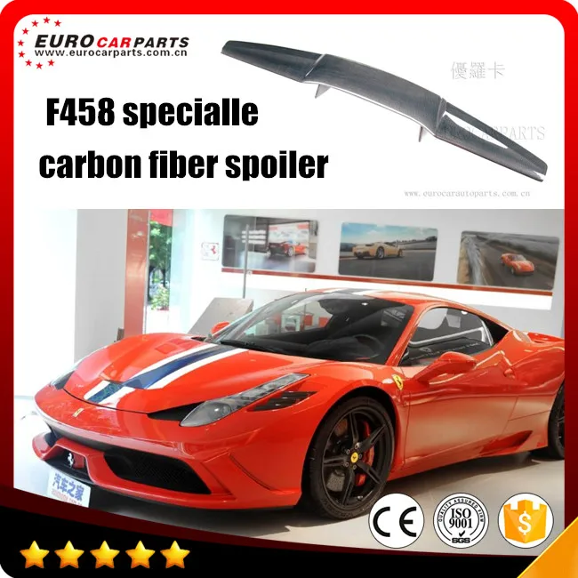 F458 spoiler fit for F458 2012year to Specialle style F458 carbon fiber trunk spoiler