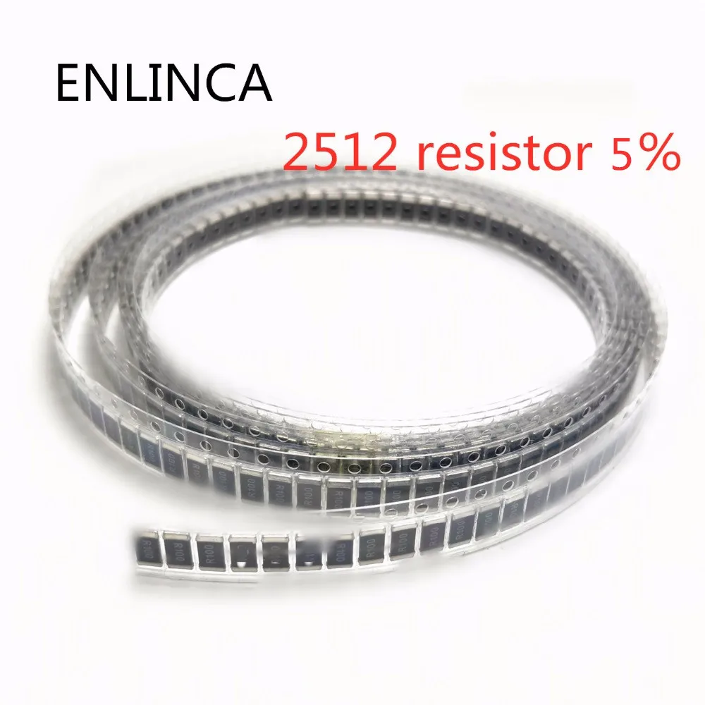 

100pcs/lot 2512 smd Chip Resistor 5% 0R-10M R001 R010 R100 R020 1R 10R 100R 1K 10K 100K 1M 10 100 220 ohm 220R 470R 2.2K 4.7K