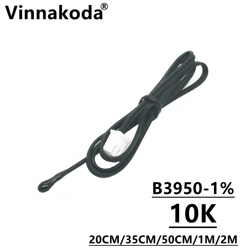 1 szt. Sonda NTC czujnik temperatury termistora B3950 10K 1% sonda klimatyzacji 20/35/50CM 1/2M