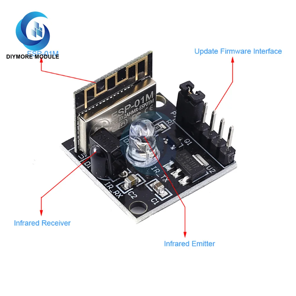 IR Infrared Transceiver ESP8285 Wireless WIFI Transceiver Module Remote Control Switch esp 8285 Development Learning Board