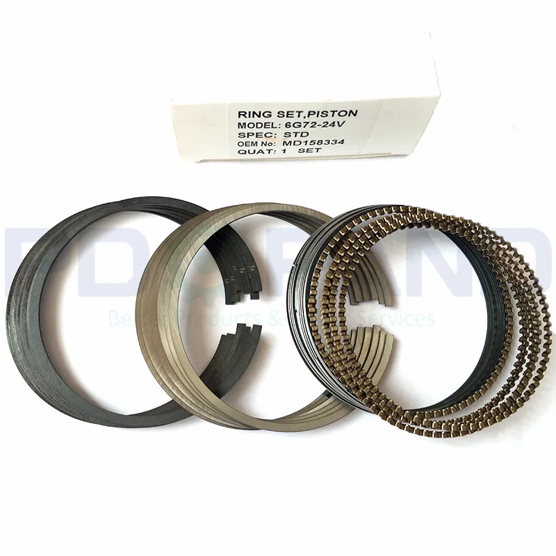 6G72 6G72T Piston Rings Set MD158334  forMitsubishi 3000GT ForDodge forChryslerPlymouth 24V 3.0L