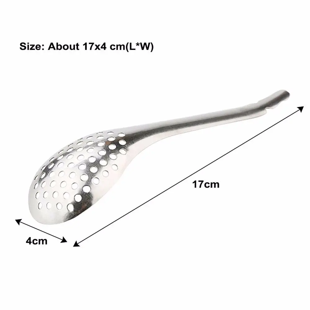 Creative Stainless Steel Slotted Spoon Acrylic Molecular Cuisine Caviar Spoon Useful Multifunction Home Kitchen Gadgets