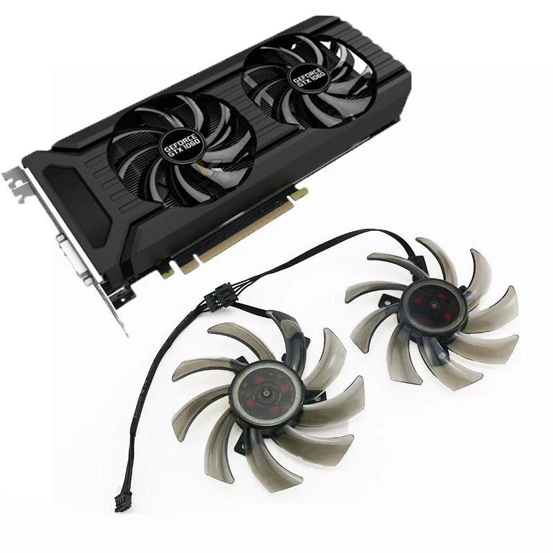 NOWOŚĆ 85MM GA91S2U FDC10H12S9-C dla PNY Palit GeForce GTX 1070 Ti 1070 1060 1080 GTX1060 Podwójna karta graficzna 4Pin Wentylatory chłodzące