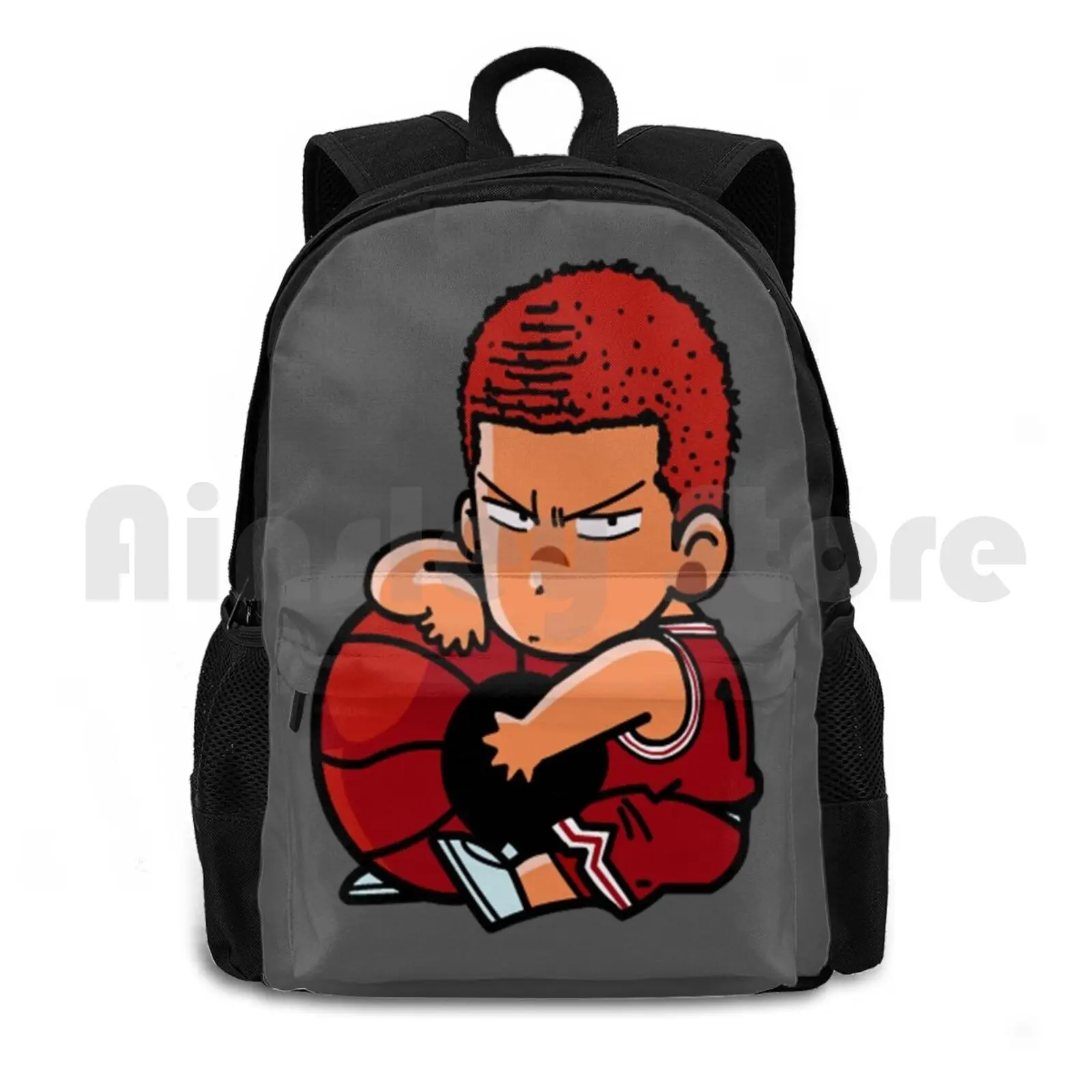 Slam Chibi Hanamichi Sakuragi Outdoor Hiking Backpack Waterproof Camping Travel Slam Chibi Anime Manga Japan Car Window New Cute