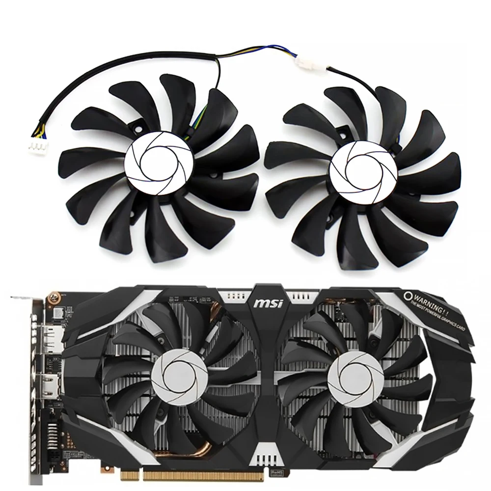 Nowy 85MM HA9010H12F-Z 4Pin wymiana wiatraka dla MSI GTX 1060 OC 6G GTX 960 P106-100 P106 GTX1060 GTX960 wentylator karty graficznej — zdjęcie 2