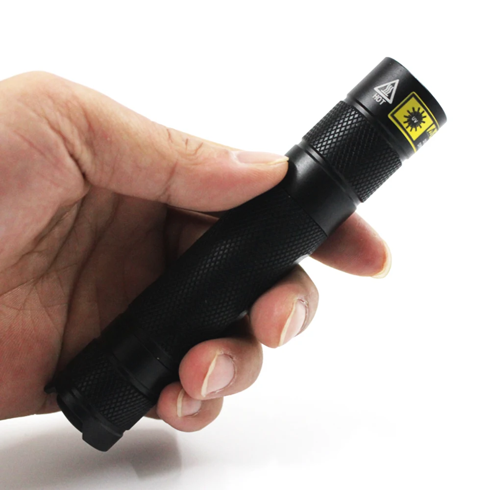 1-100Set 10W UV Flashlight 365nm Portable Rechargeable Blacklight Flashlight Scorpion for Pet Urine Detector Mineral