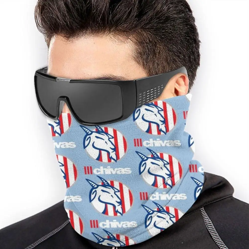 Chivas De Guadalajara Rebaño Sagrado Mexico Soccer Cycling Motorcycle Headwear Washable Scarf Neck Warmer Face Mask America