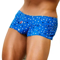 Männer Unterwäsche Boxer Baumwolle Unterhose Hohe Qualität Männliche Höschen Boxer Shorts Plaid Punkt Bequeme Lounge Lose Unterwäsche