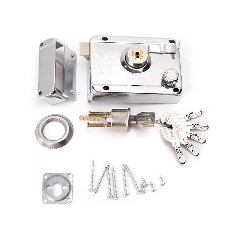 Exterior Door Lock Kit Security Anti-theft Locks With Multiple Insurance 