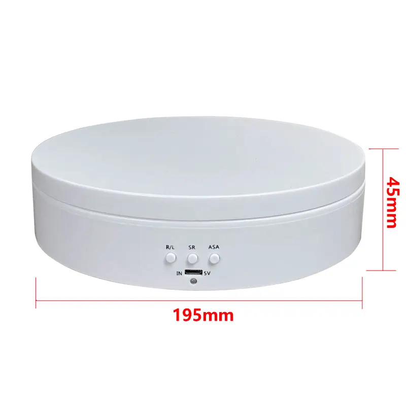 صندوق عرض مجوهرات دوار كهربائي عالي الطاقة ، قاعدة منظم مجوهرات ، قرص دوار لتغليف المجوهرات