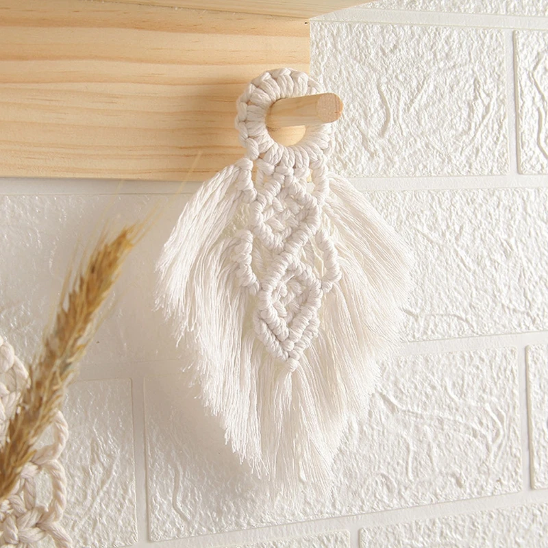 Macrame Door Handle Swing Rope Wall Hanging Decorative Colored for Boho Home Decor Party Supplies Baby Shower Nursey Dor