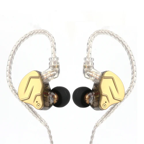 Imagen 1 del producto KZ ZSN PRO X Auriculares híbridos de metal con controlador dual 1BA + 1DD Monitor intrauditivo HiFi con cable desmontable de 2 pines