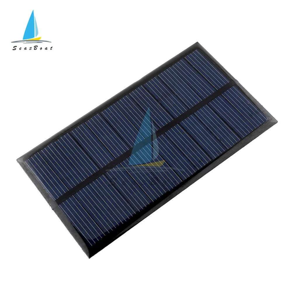 Pannello solare 6V 0.6W 1W Mini Sistema Solare FAI DA TE Per La Batteria Del Telefono Cellulare Caricabatterie Solare Portatile Cellulare