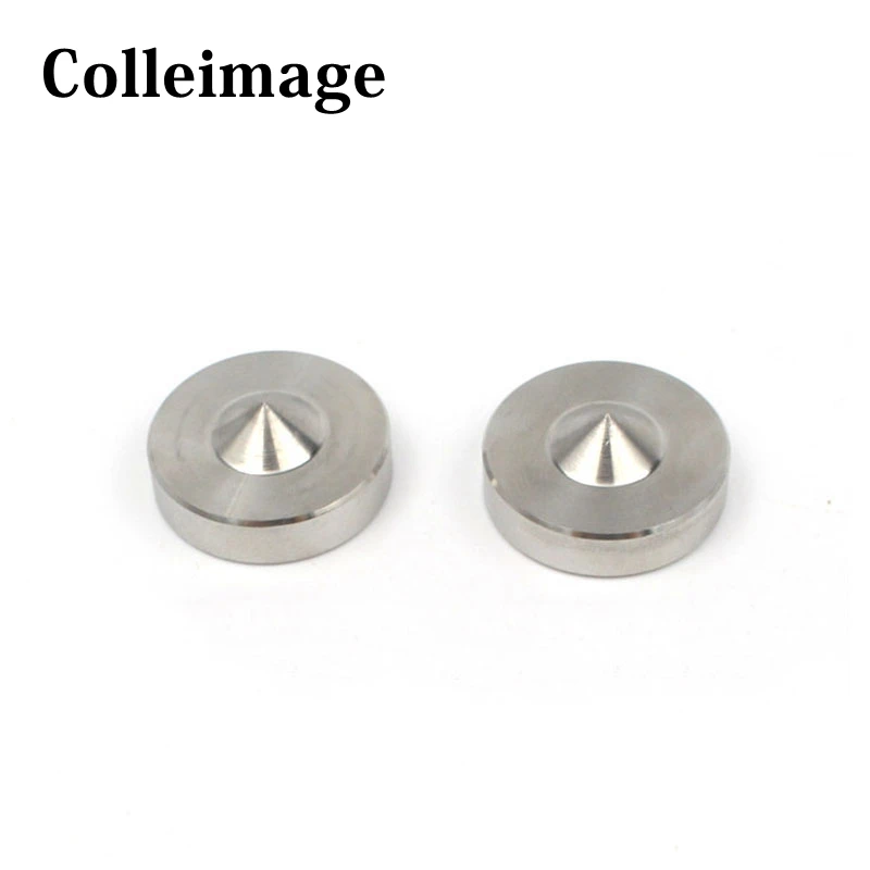 Machined Stainless Steel Speaker AMP Spike Isolation Stand Vibration Cone Feet Floor Base Pad DISC For HIFI Audio DIY 24mm 6mm