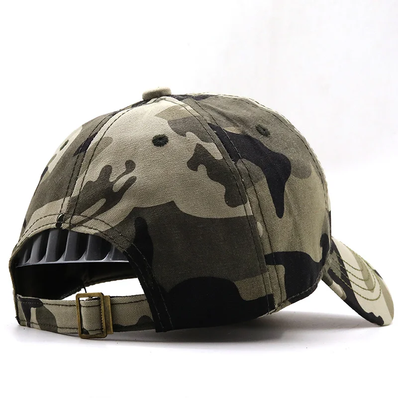 Simple Camo Baseball Cap Fishing Caps Men Outdoor Hunting Camouflage Jungle Hat Airsoft Tactical Hiking Casquette Hats