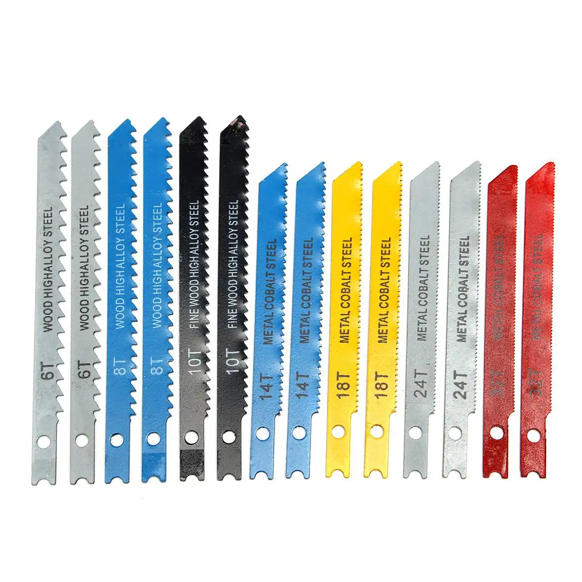 14 Buah U Set Puzzle Blade Fitting Logam Plastik Alat Puzzle Kayu Kualitas Tinggi