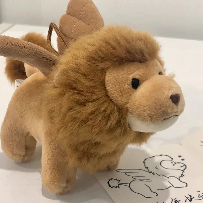 Muñeco de peluche de León con alas para niños y niñas, juguete Kawaii de Ángel volador, León, bolsa de regalo, decoración colgante, novedad de 2020