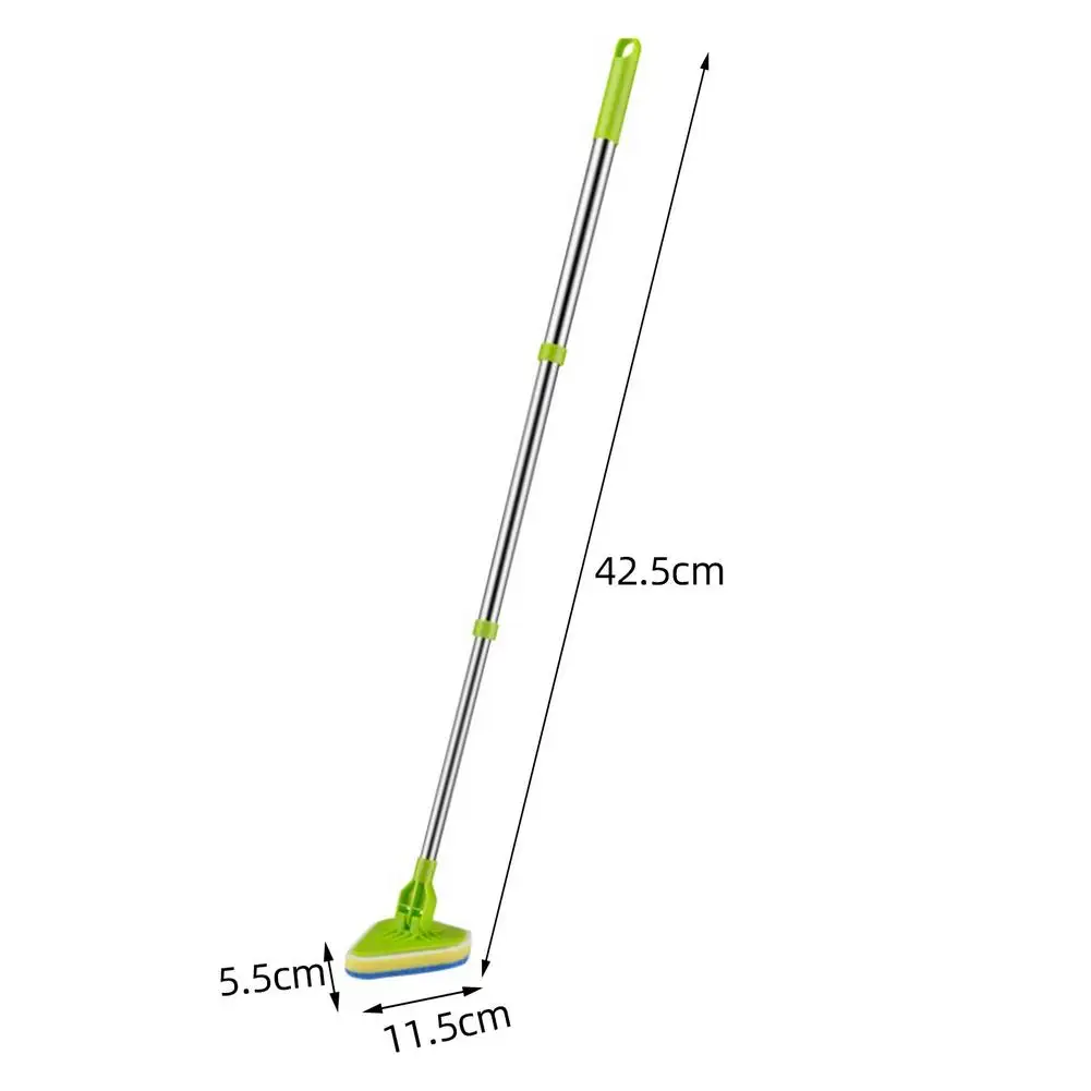 Spazzola per pulizia con manico Lavapavimenti per doccia 2 in 1 Spazzola per pulizia Vasca per piastrelle Spugna per pulizia manico regolabile